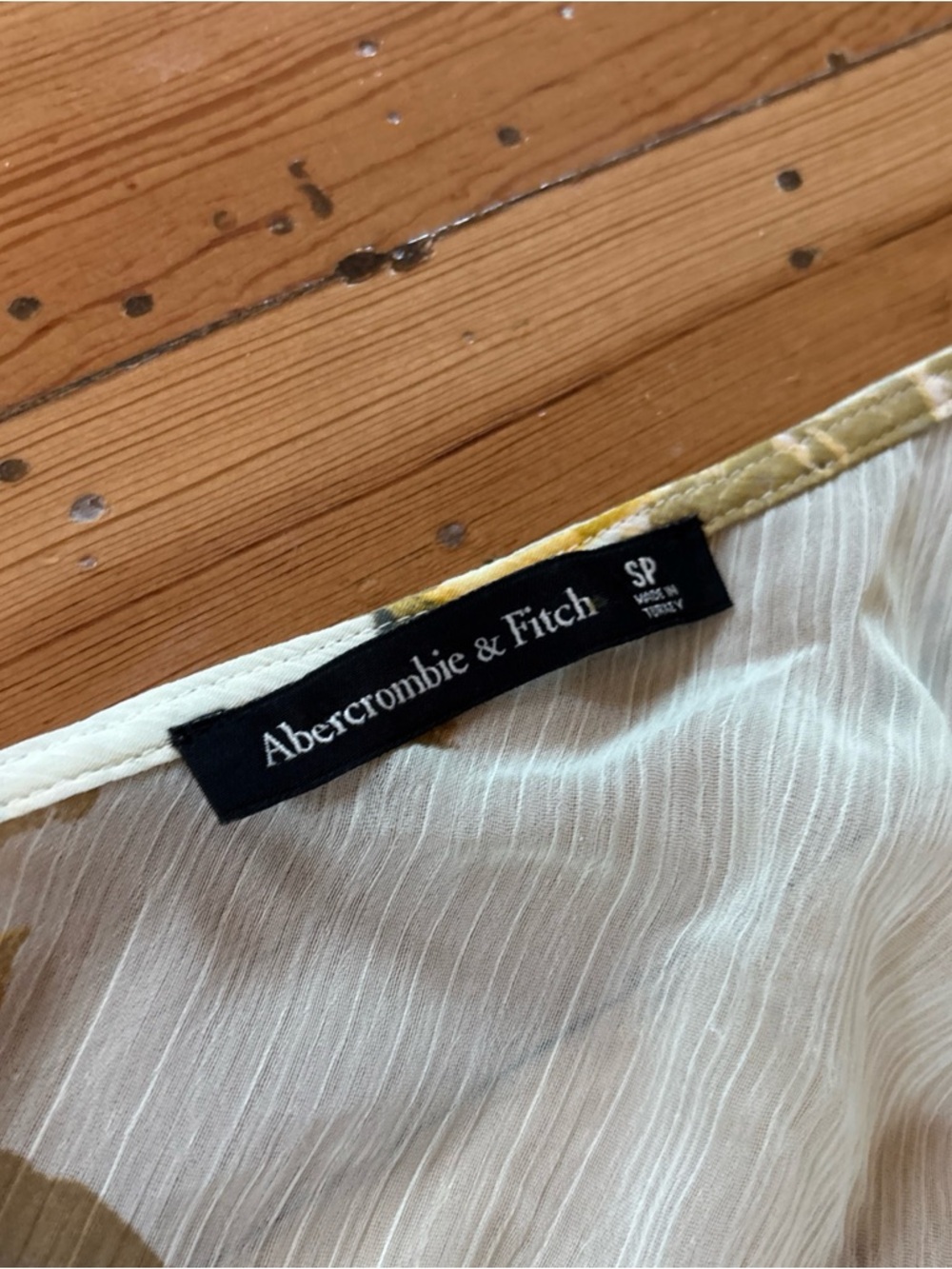 Abercrombie & Fitch Floral Flutter Midi Dress SP Small Petite - Picture 2 of 4